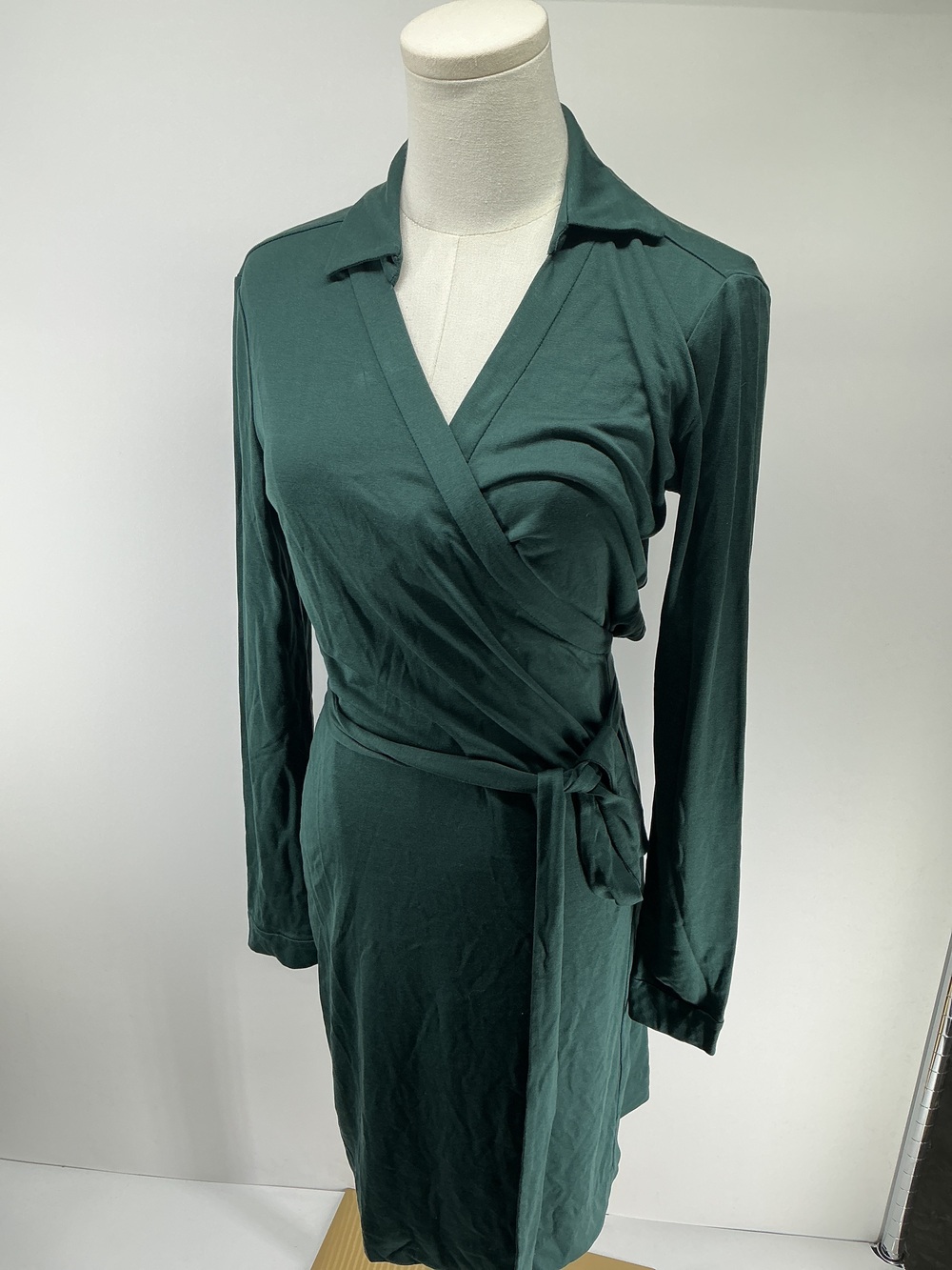 100% Silk Jersey Mini Wrap Dress